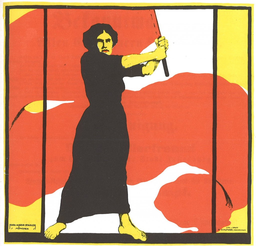 Heraus mit dem Frauenwahlrecht by Karl Maria Stadler – Wikipedia Commons